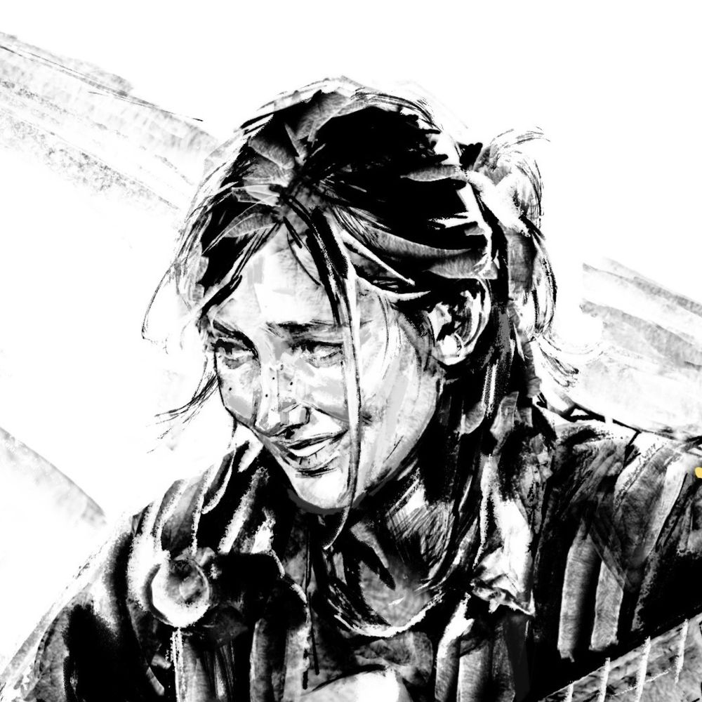 Zoom on Ellie's face (from The Last of Us Part 2)