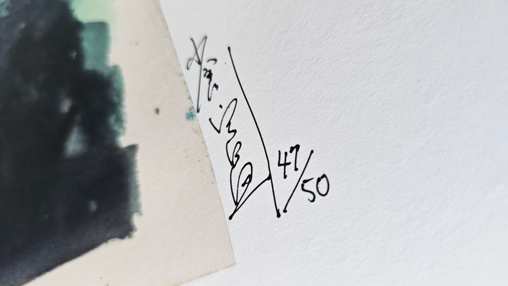 Signed and numbered by Hiromasa Ogura (47/50)