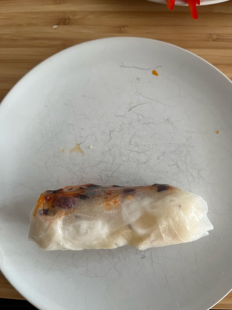 Die fertige sommerrolle