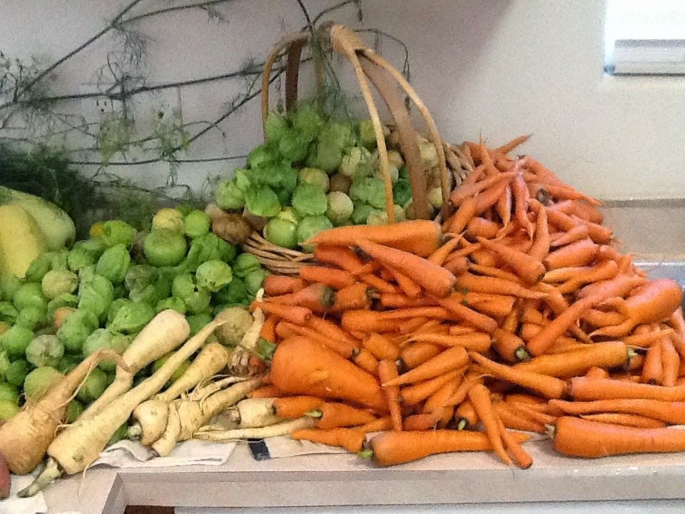 Tomatillios, parsnips and carrots.
