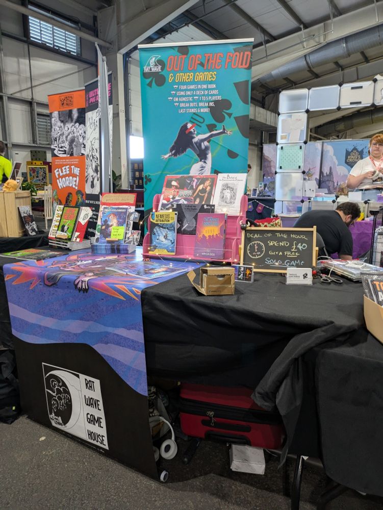 Our stall from a previous (different) con.