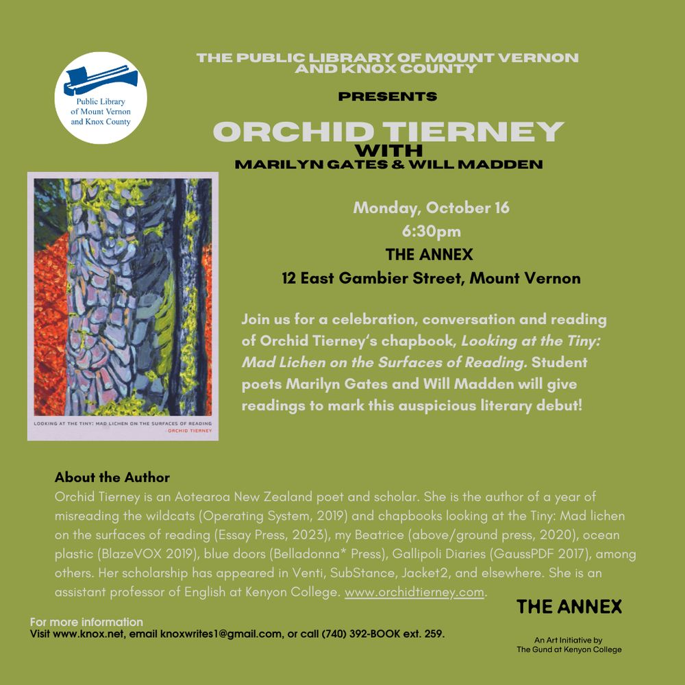 Reading at Mt Vernon, Oct 16.