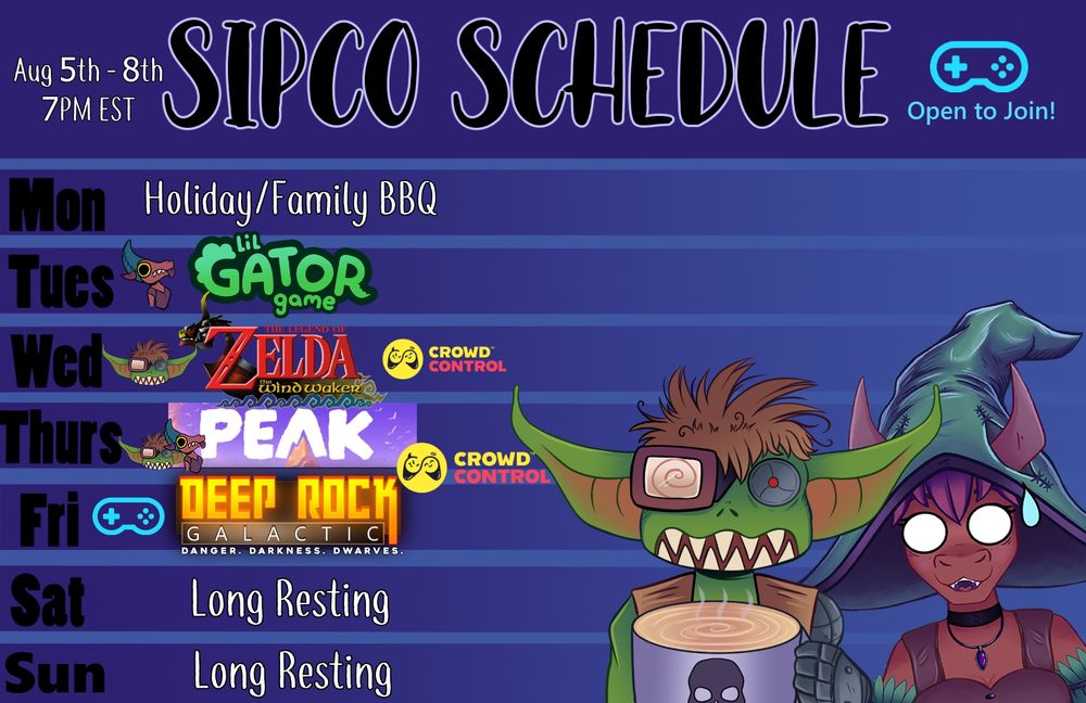 Sipco Schedule
