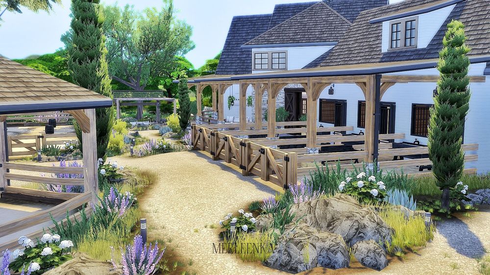 Welcome to Modern Farmhouse Stables! This stunning family farmhouse in The Sims 4 combines modern elegance with rustic charm. Featuring spacious interiors, 3 bedrooms, 5 bathrooms, and a cozy fireplace, this home is designed for comfort. The open-concept kitchen and dining area are perfect for gatherings, while the large study provides the ideal workspace.

For horse lovers, this build includes a three-stall barn, a round pen, and a large outdoor riding arena. After a long day, relax by the outdoor firepit and enjoy the peaceful countryside atmosphere. 

If you love realistic Sims 4 builds, farmhouse aesthetics, or horse ranches, this video is for you! Don't forget to like, comment, and subscribe for more stunning speed builds in The Sims 4! 

▶ Download on The Sims 4 Gallery: Merleenka