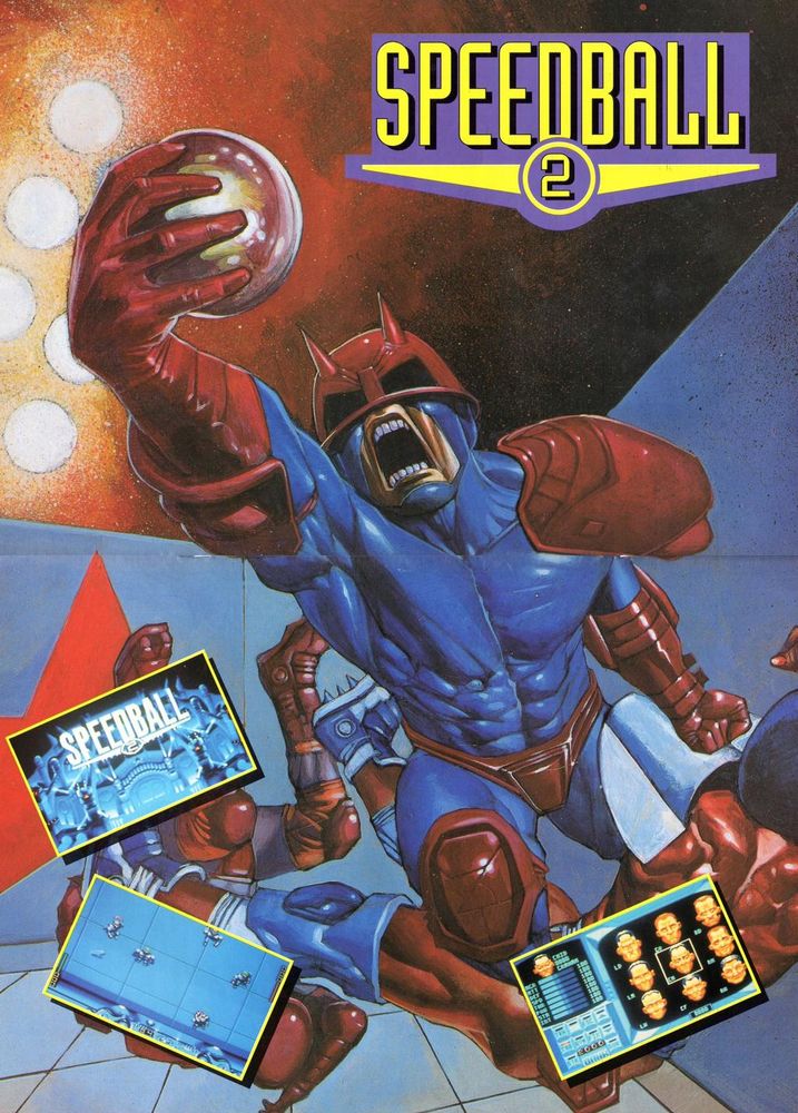 Megazone #24, Oct '92 - A sweet 'Speedball 2' poster.