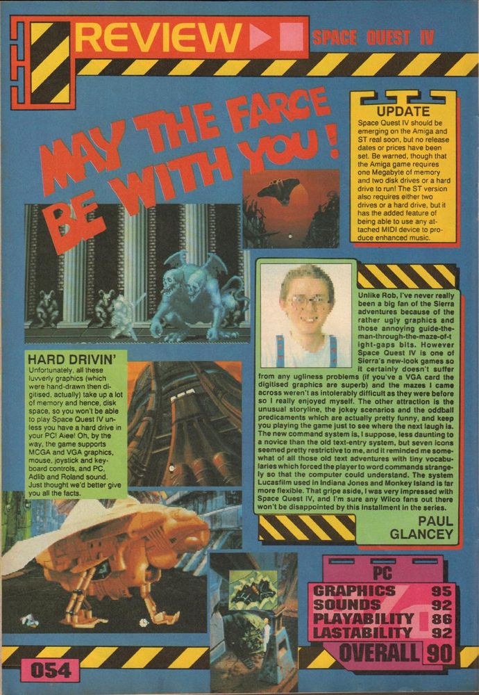 Computer & Video Games #115, June '91 - Review of 'Roger Wilco' on the PC.