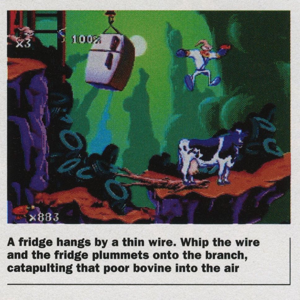 EDGE #13, Oct '94 - Review of 'Earthworm Jim' for the Genesis & SNES.