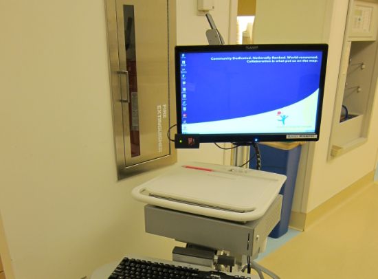 a hospital unit's computer