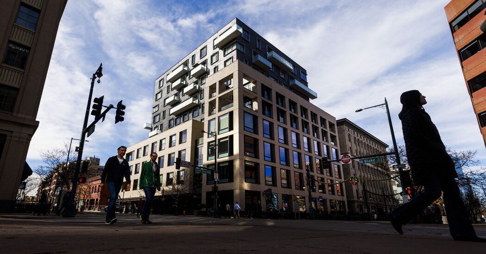 The headquarters of Palantir, the data analysis and technology firm co-founded by Peter Thiel, in Denver.