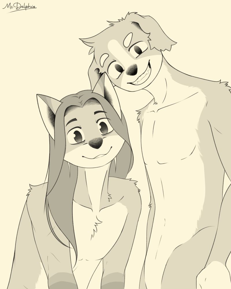 My last drawing of 2024. My dearest and most wonderful friend Nikku! Love him so much ^u^