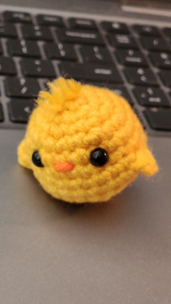 Crochet baby chick