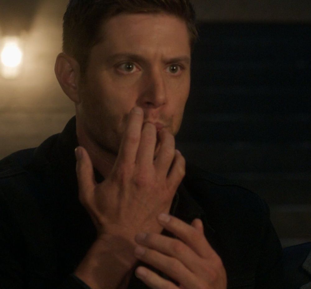 Dean Winchester sucking on his fingers 