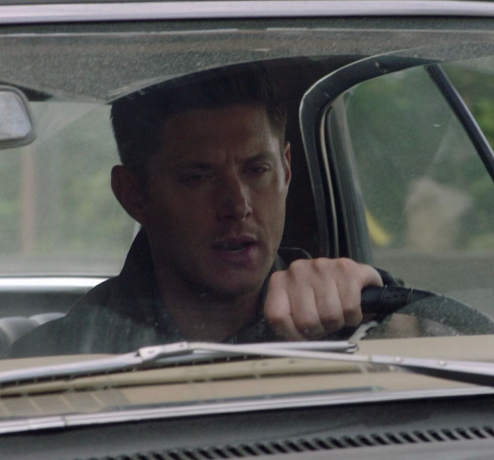 Dean Winchester driving the Impala 