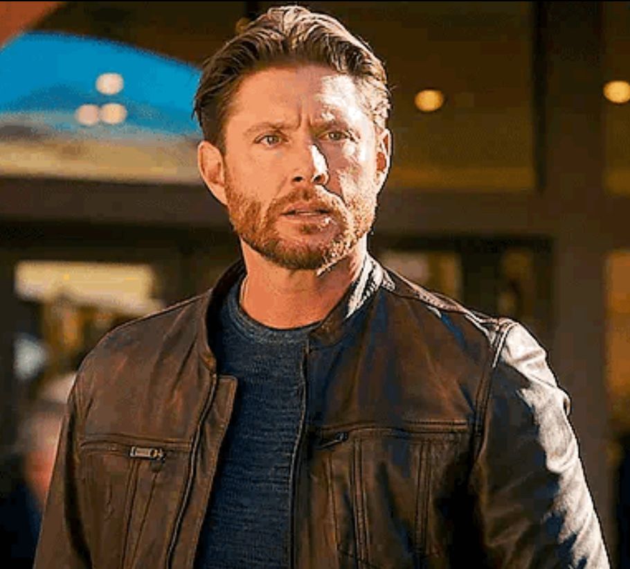 Jensen Ackles in countdown looking into distance 