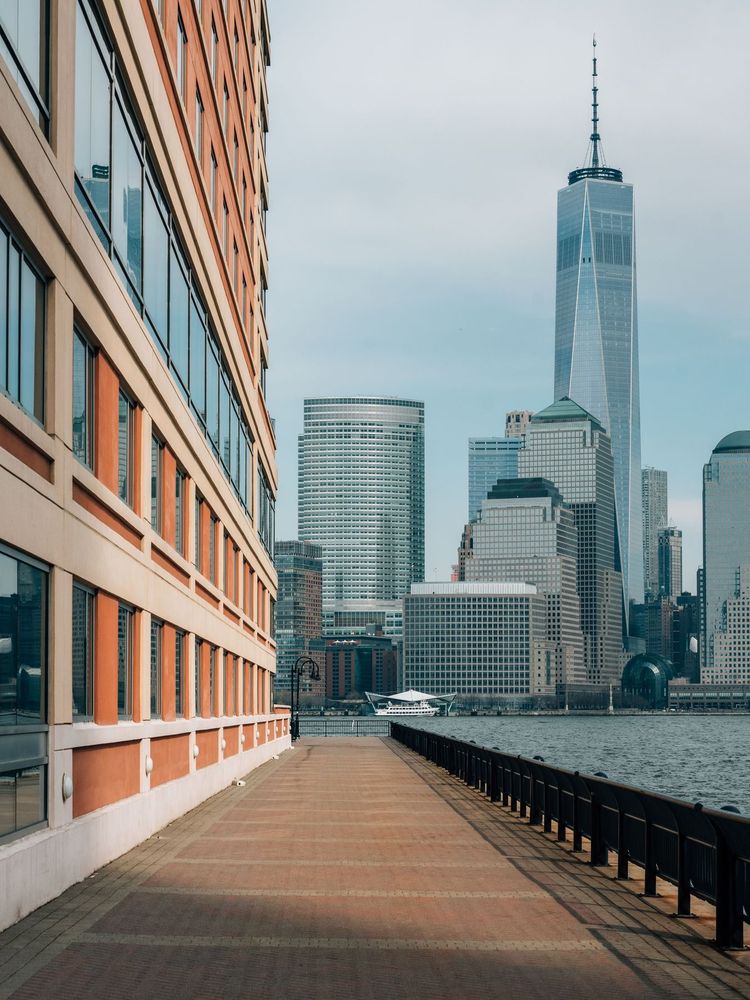 View of the Lower Manhattan skyline from Jersey City, New Jersey