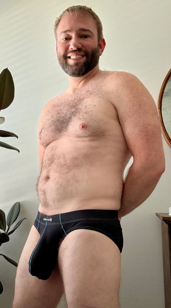 NSFW - full body view in black wildmanT underwear