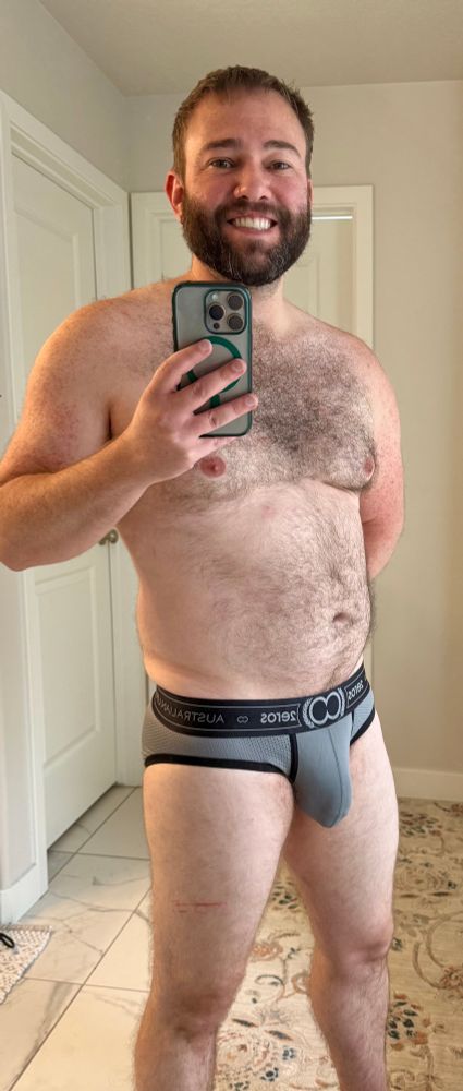 NSFW - hairy guy, full body in underwear