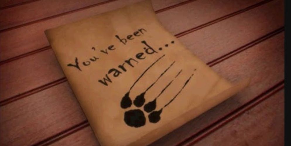 Nancy Drew threatening note