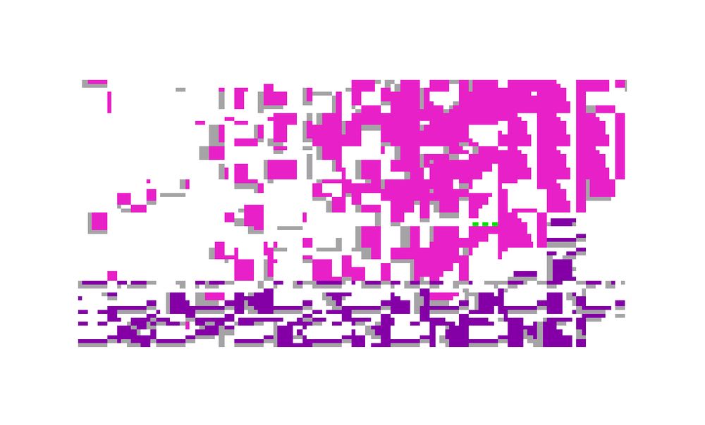 Abstract geometric art crafted from a ROM corruption.