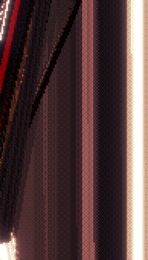 Abstract geometric art crafted from a ROM corruption screenshot.