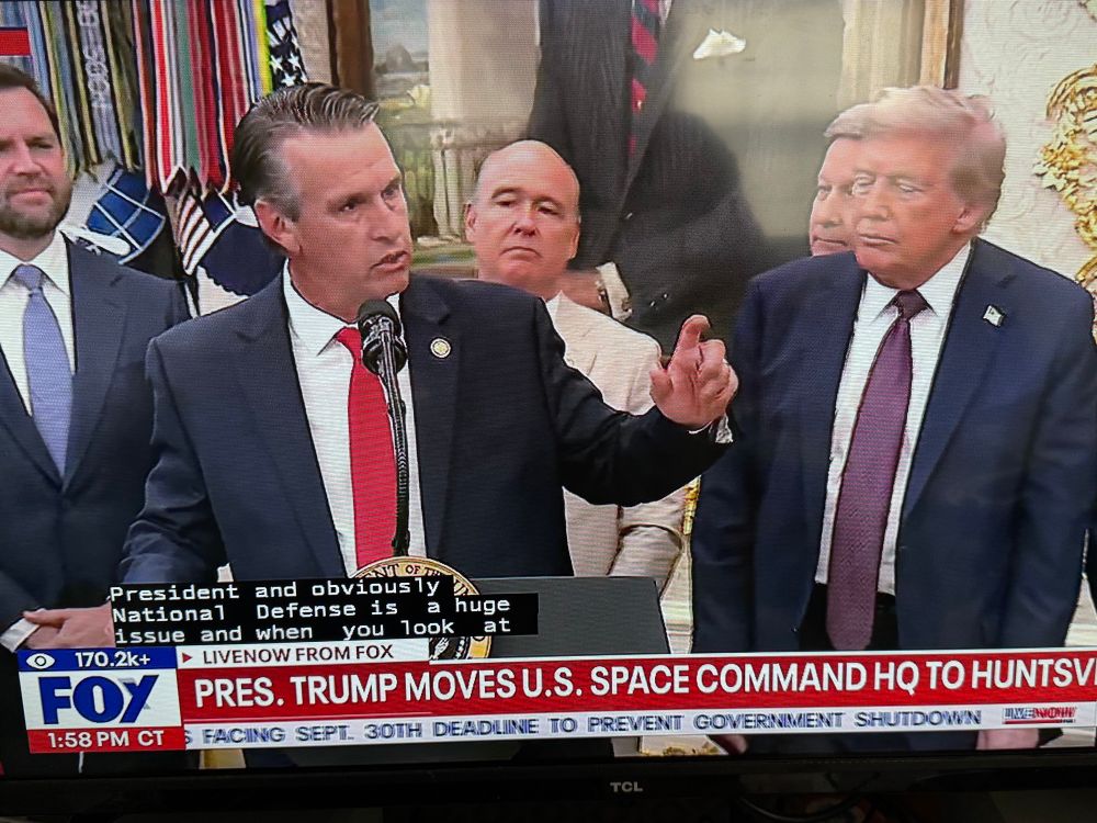 Huntsville AL chosen for new U.S. Space Command. 