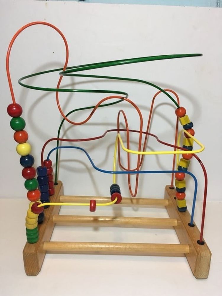 a bead maze toy from the 90s. 