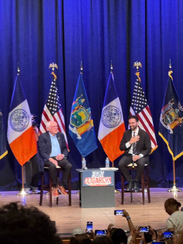 bernie sanders and zohran mamdani