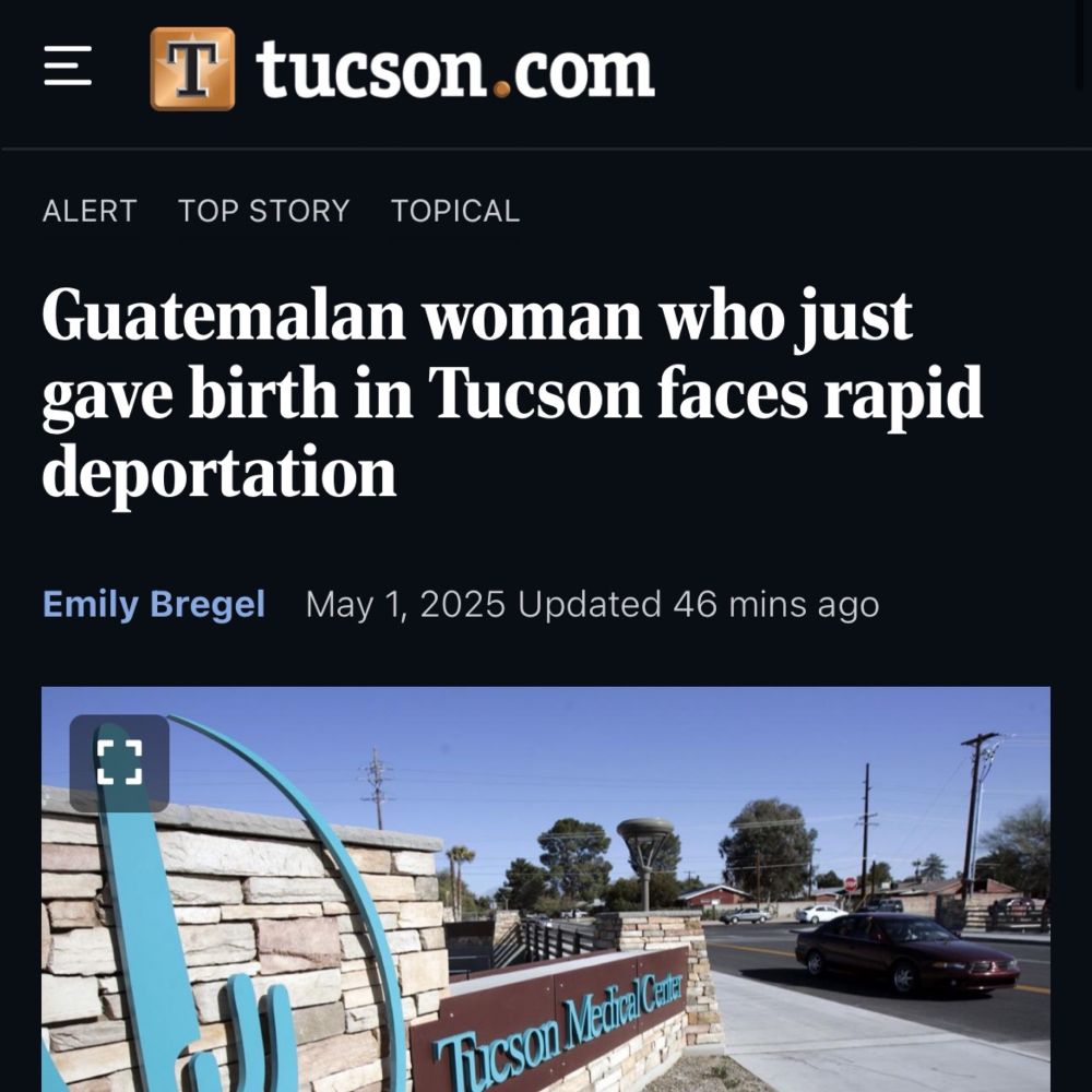 
tucson.com

Guatemalan woman who just gave birth in Tucson faces rapid deportation