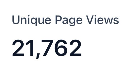 21,763 unique page views