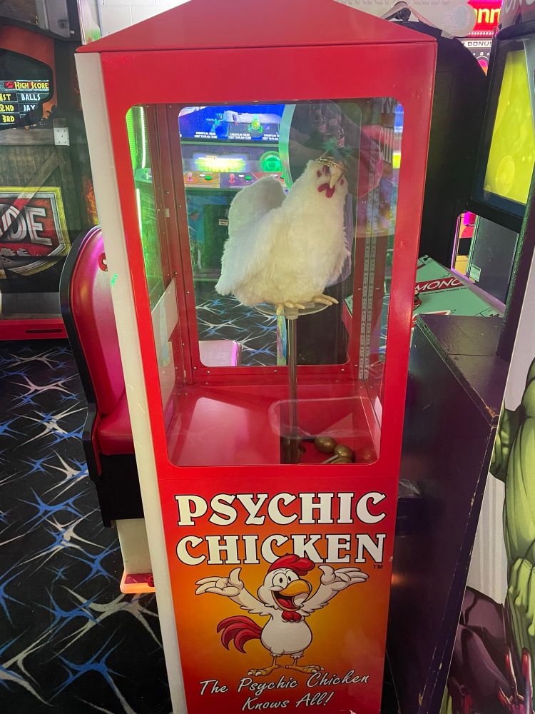 psychic chicken fortune teller machine 