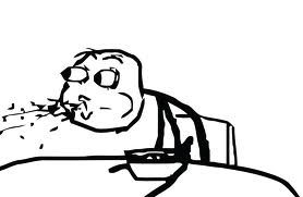Cereal Guy spitting meme