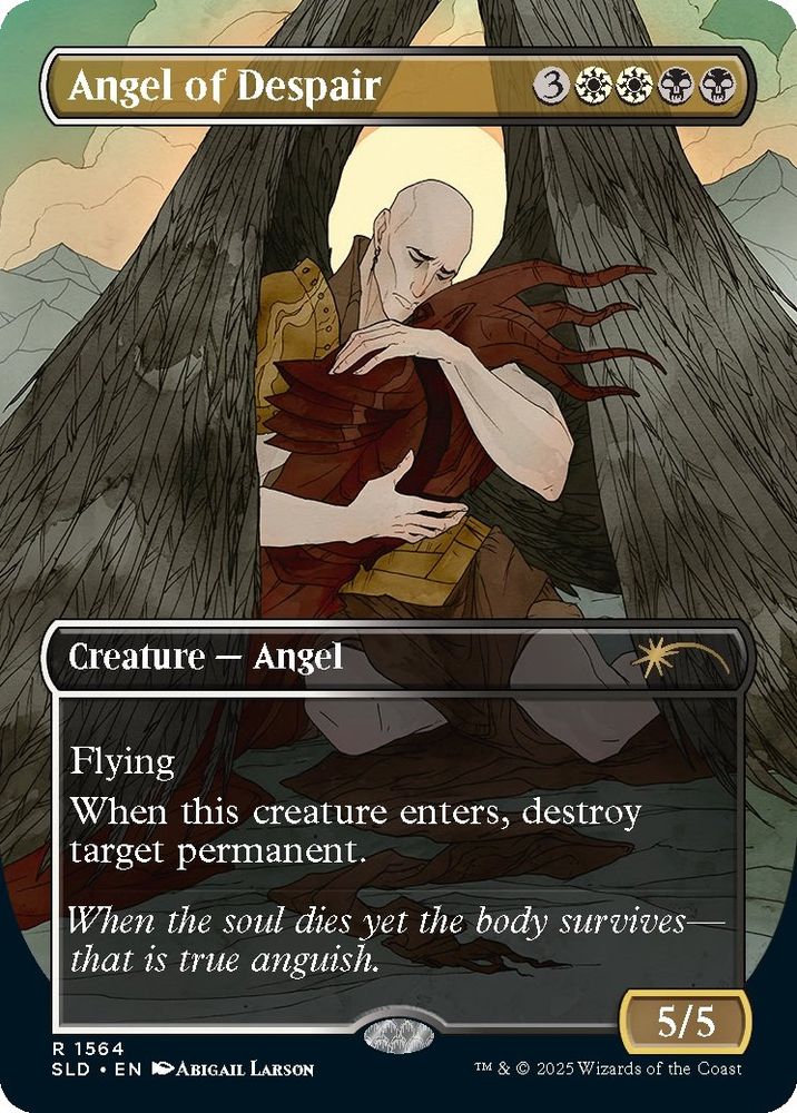 Angel of Despair Magic: the Gathering card. Creature - Angel