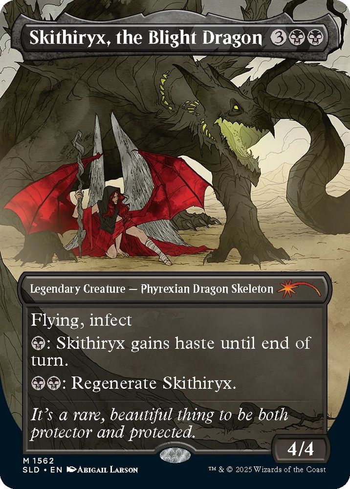 Skithiryx, the Blight Dragon Magic: the Gathering card. Legendary creature - Phyrexian Dragon Skeleton