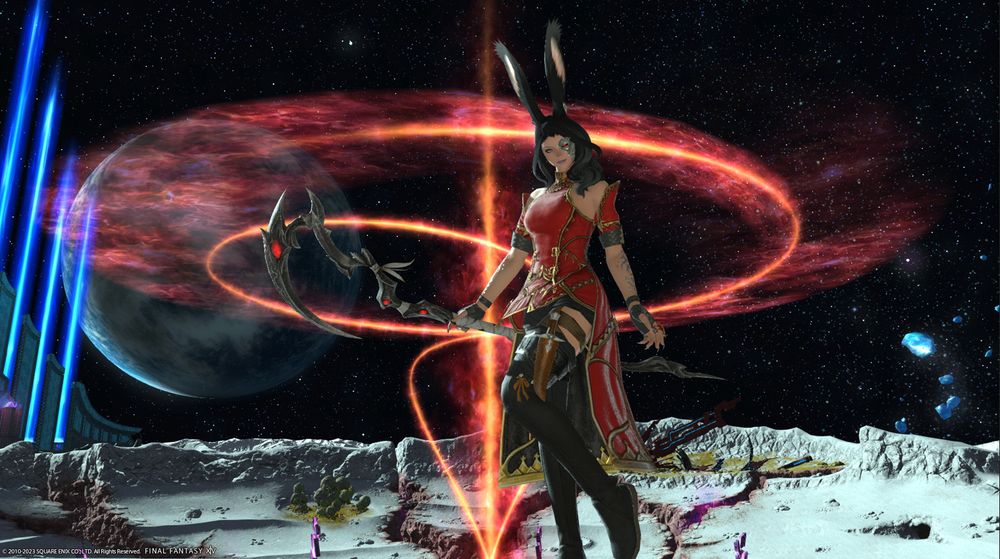 My Viera Black Mage in the game FFXIV