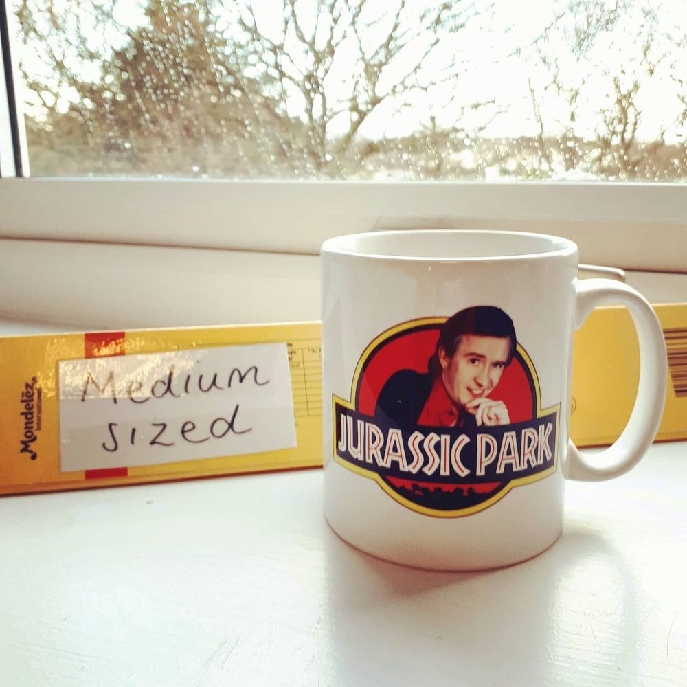 Alan partridge mug and toblerone