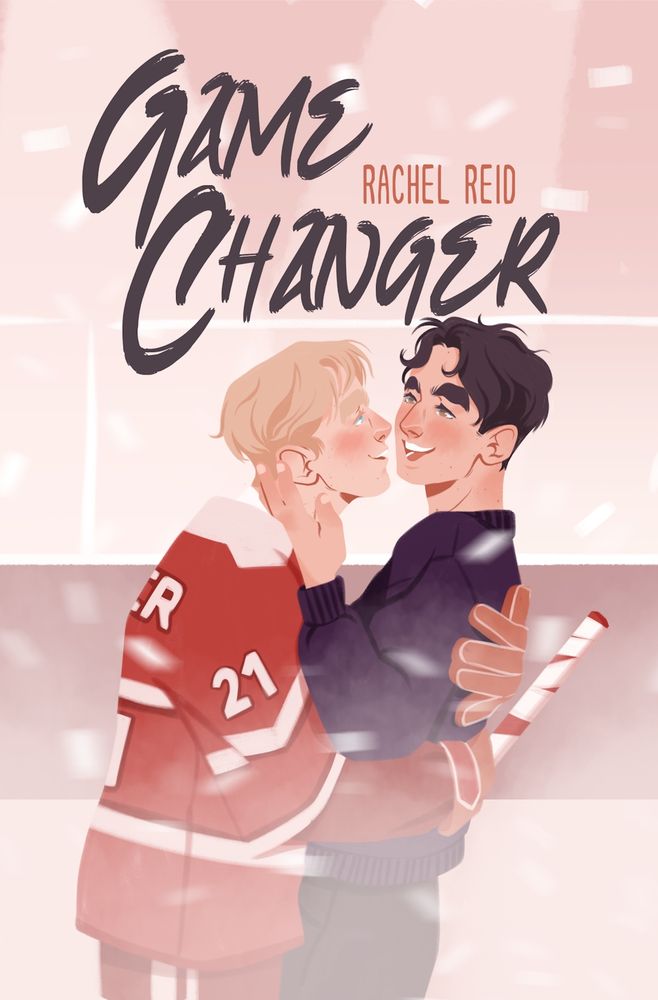 A belong hockey player is embracing his boyfriend. 