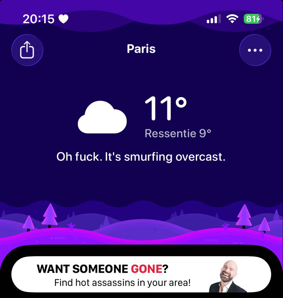 Fausse pub sur l’app Carrot 

Find hot assassins in your area!