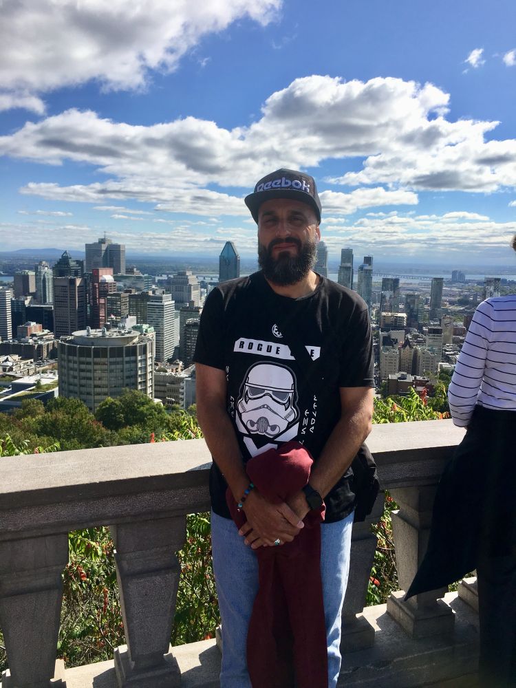 Photo souvenir sur le Mont Royal à Montréal 
