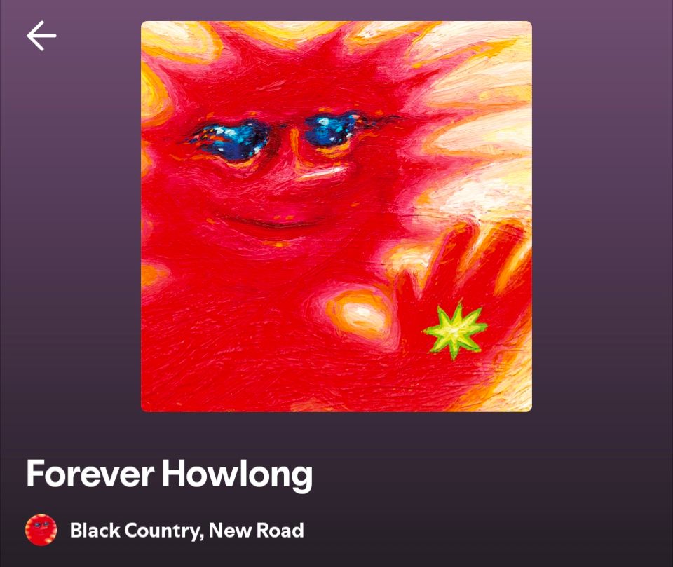 Album cover for Forever How long by Black Country, New Road