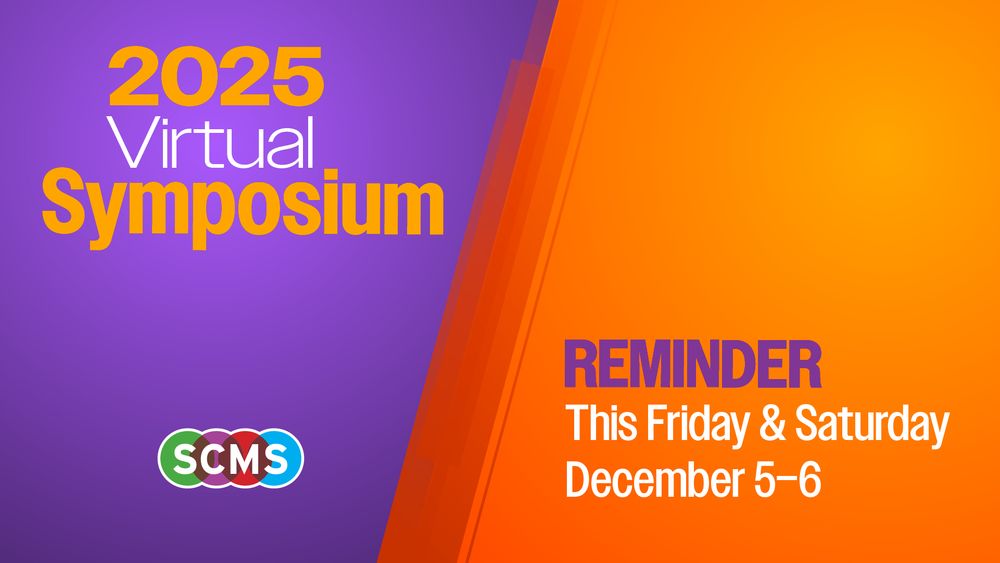 Reminder Virtual Symposium This Friday & Satursday