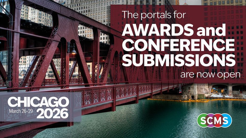 Image of a bridge announcing submission portals are now open for 2026 SCMS conference.