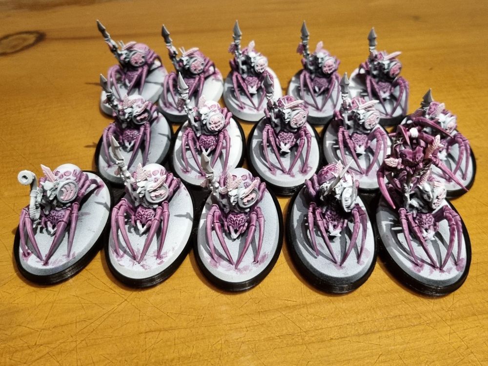 15 goblin spider riders part painted