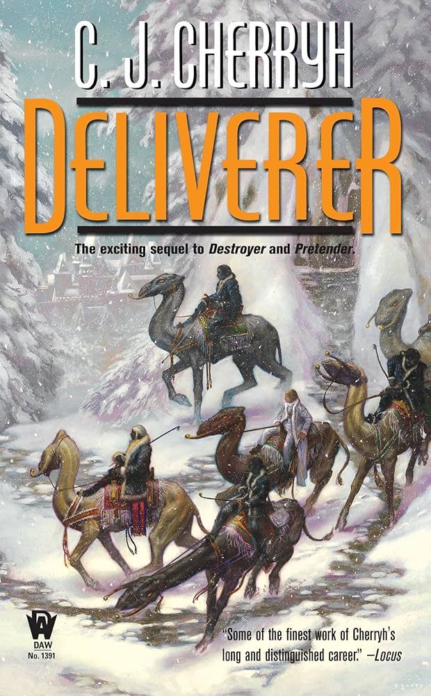 Deliverer by CJ Cherryh book 9 in the Foreigner series (and we ain’t done yet!)