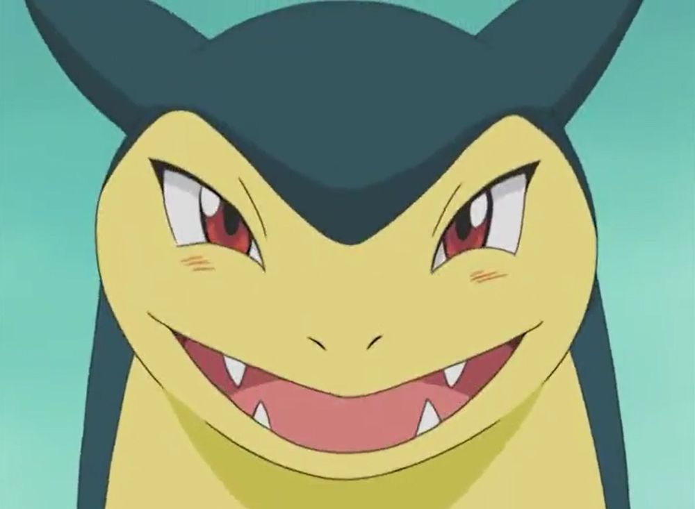 Smug close up of Typhlosion’s face