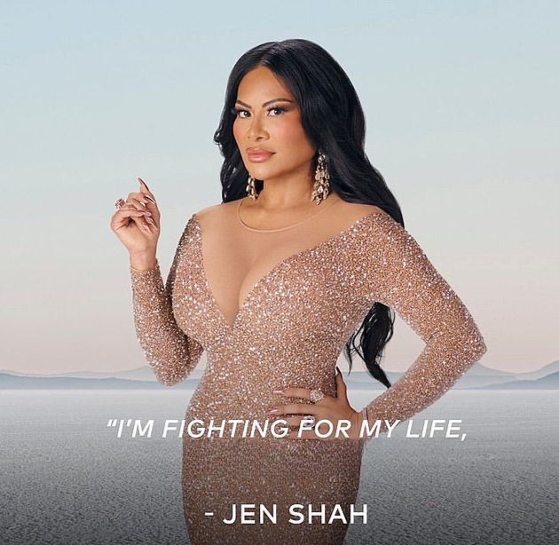 jen shah from rhoslc and her season 3 tagline "i'm fighting for my life"