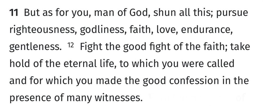 1 Tim 6:11-12