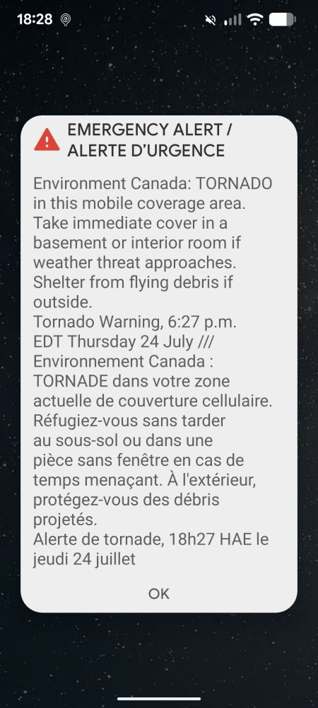 Tornado alert warning 