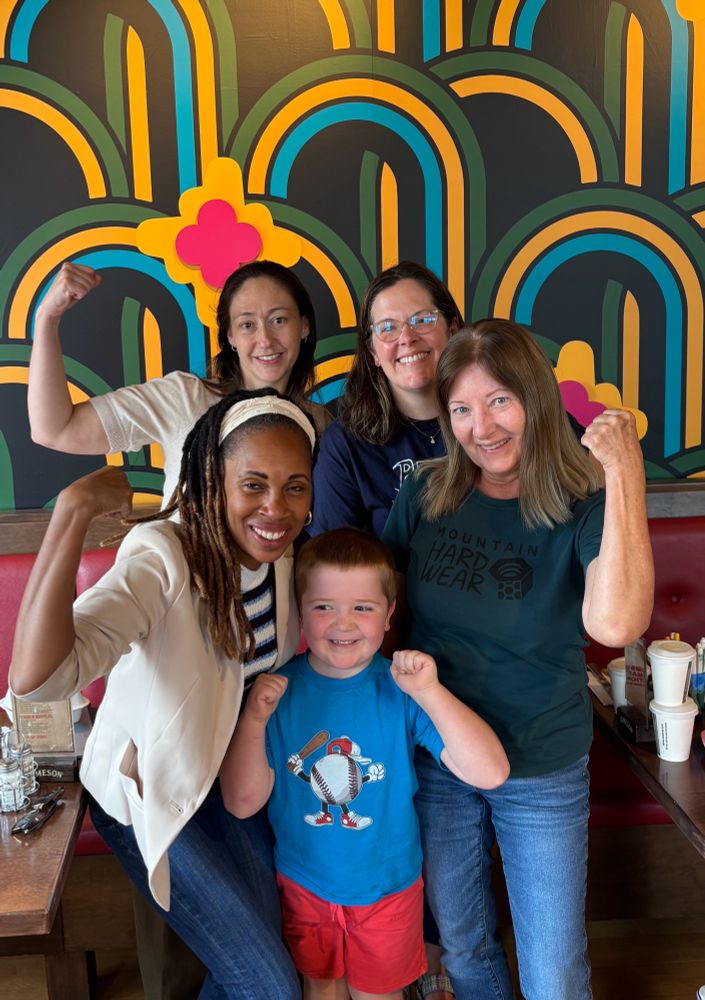 Angela Ferrell-Zabala, executive director of Moms Demand Action for Gun Sense in America, with local volunteers - and their kids! - in Minneapolis, MN. 