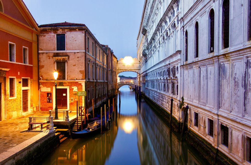 Venice, Italy before sunrise.  