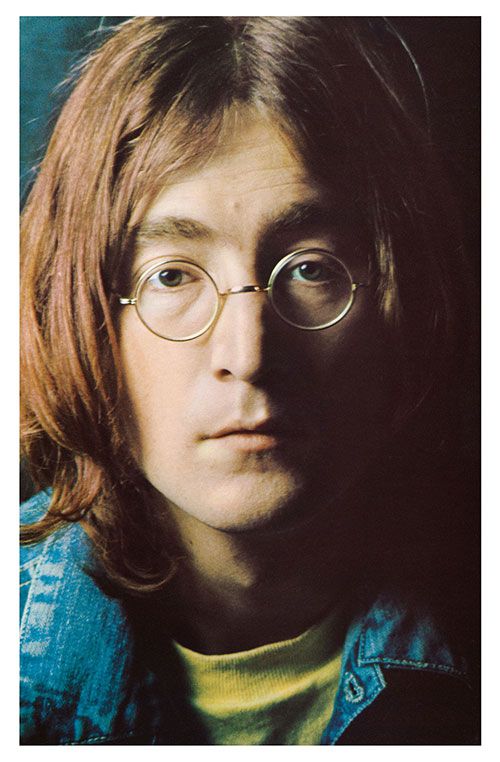 John Lennon looking rather drawn, unemotional and to my eye exhausted as he appears in the photo included as an insert in the White Album.